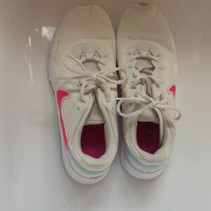 Nike Cream and Pink Sneakers